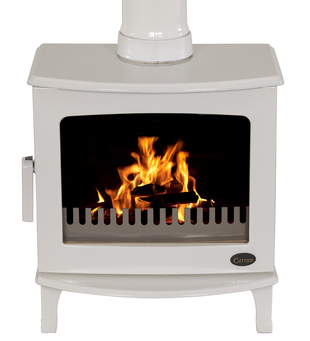Carron 5Kw Cream Enamel Wood Burning Ecodesign Stove stove by Carron Carron 5Kw Cream Enamel Wood Burning Ecodesign Stove stove by Carron