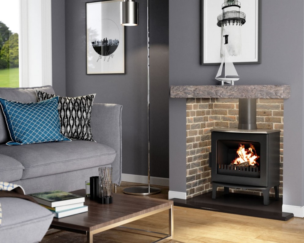 Carron 5Kw Matt Black Wood Burning Ecodesign Stove stove by Carron Carron 5Kw Matt Black Wood Burning Ecodesign Stove stove by Carron