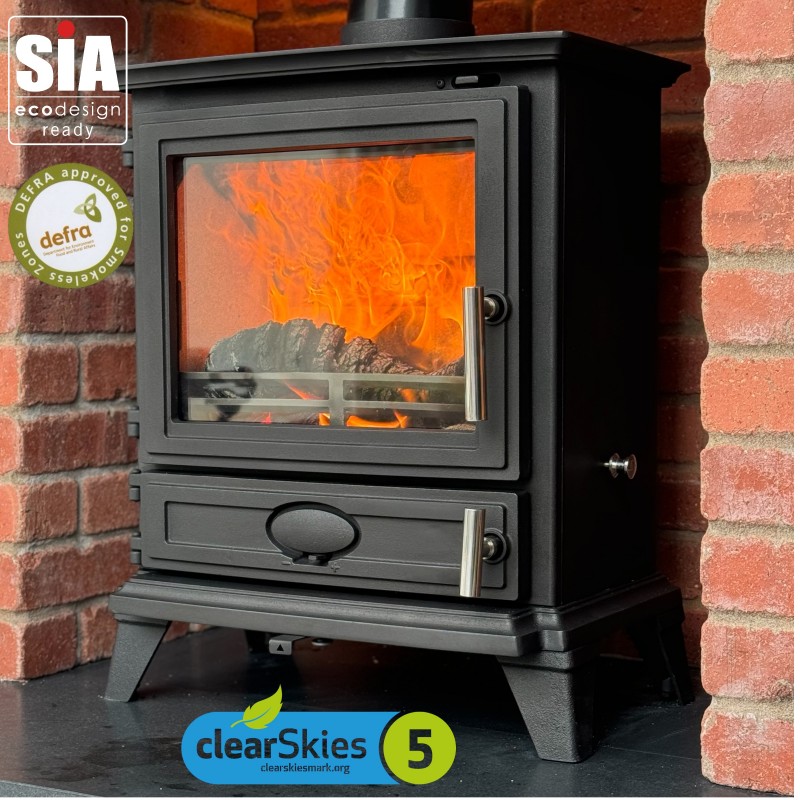 Dual Door Rock Landscape stove by Ecosy+ Dual Door Rock Landscape stove by Ecosy+