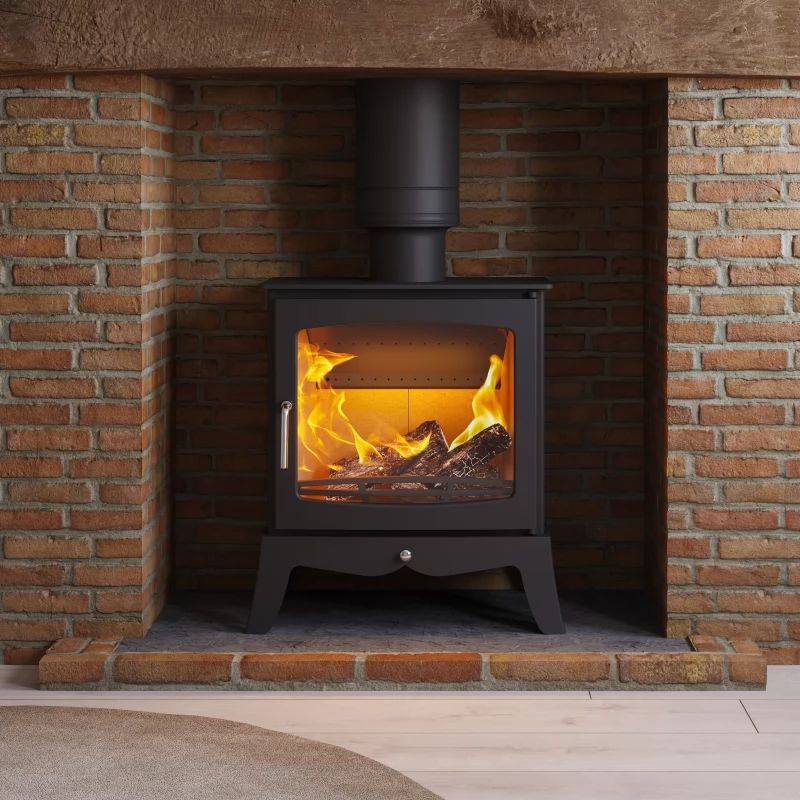 Panoramic With Cast Base stove by Ecosy+ Panoramic With Cast Base stove by Ecosy+