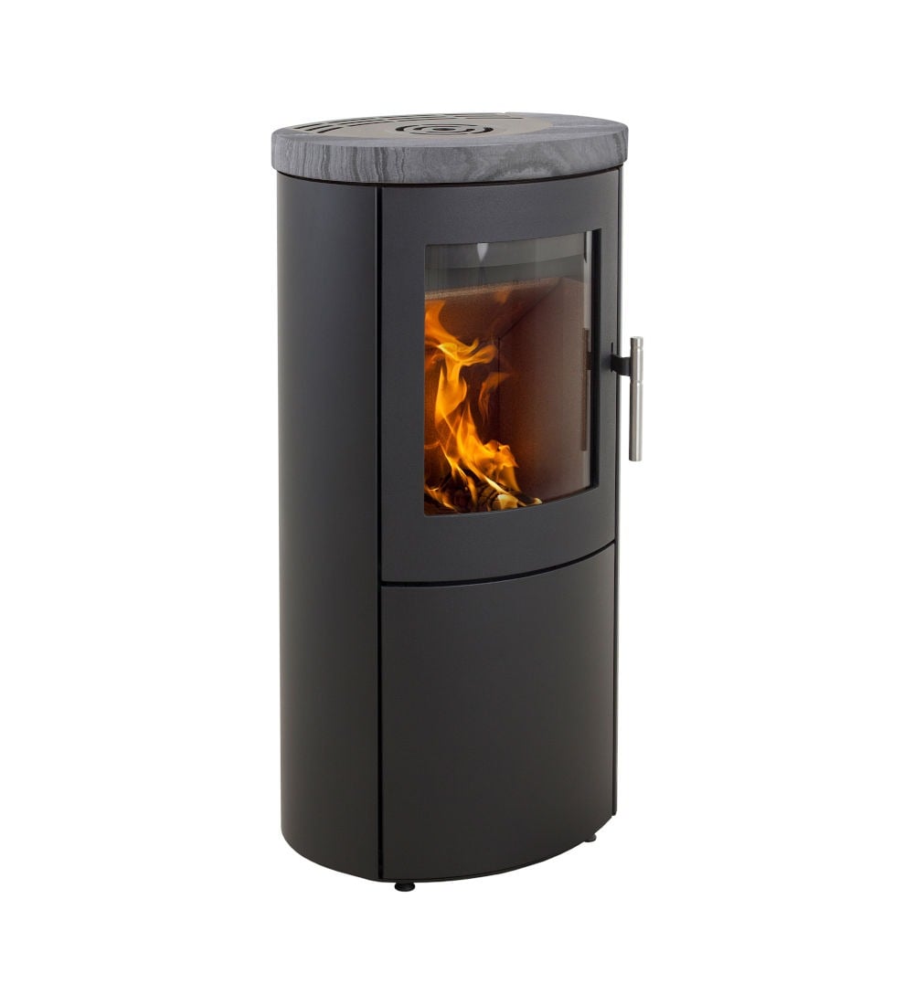 Heta Scanline 800 6.8kW Ecodesign Cylinder Stove with Blackwood Top stove by Heta Heta Scanline 800 6.8kW Ecodesign Cylinder Stove with Blackwood Top stove by Heta
