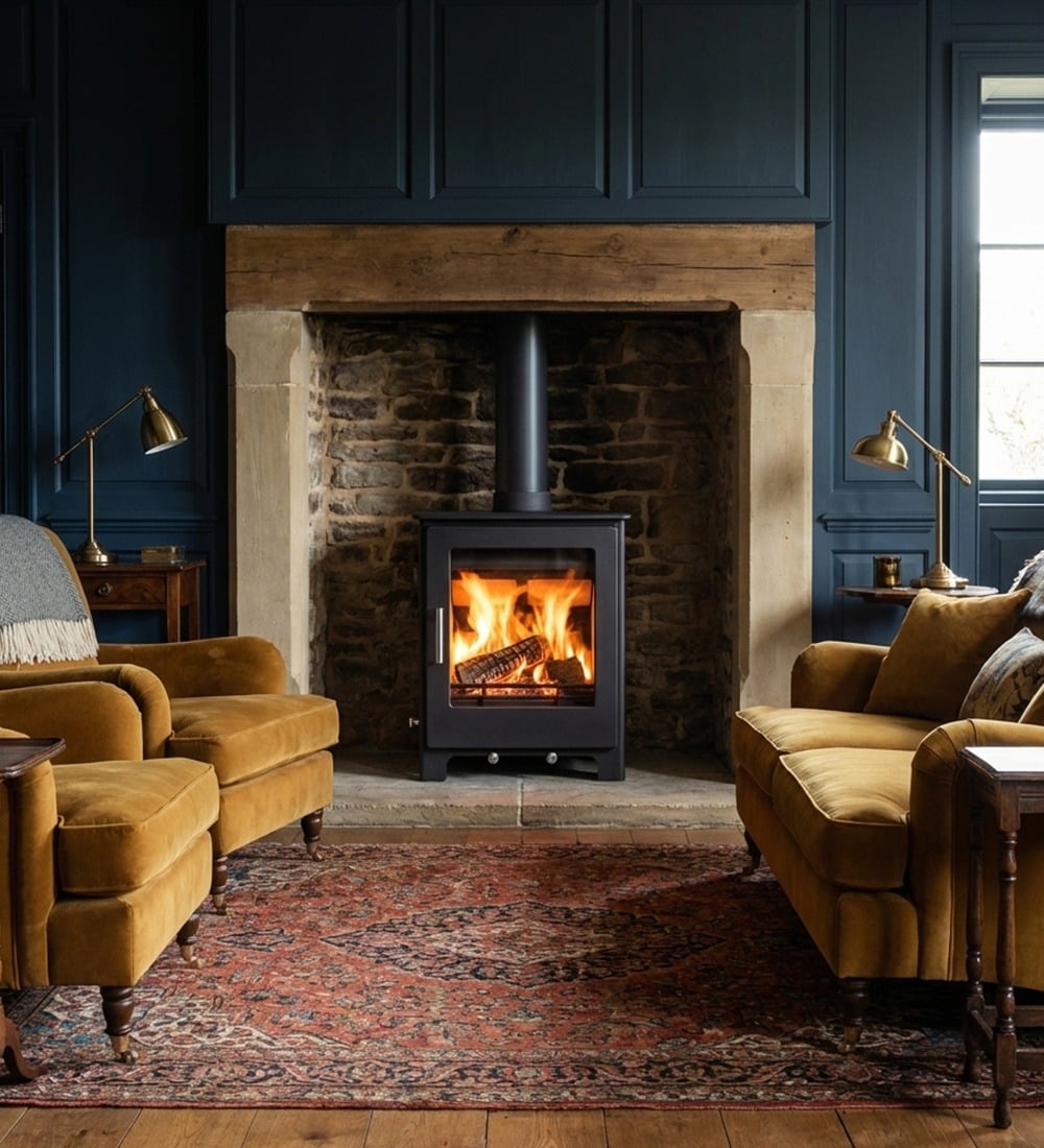 Woodford Lowry 5X Wood Burning / Multifuel Ecodesign Stove stove by Woodford Stoves Woodford Lowry 5X Wood Burning / Multifuel Ecodesign Stove stove by Woodford Stoves